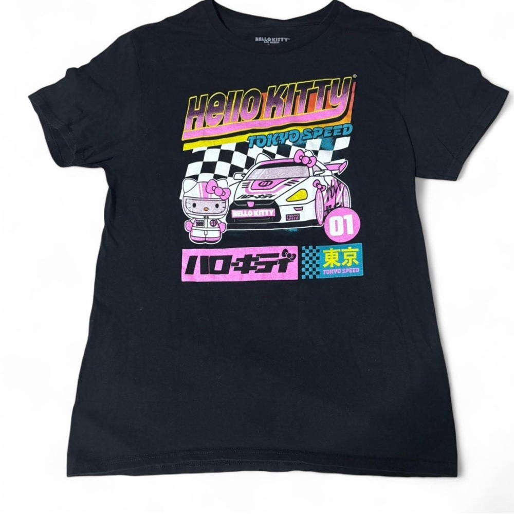 Hello Kitty Tokyo Speed Black T-Shirt